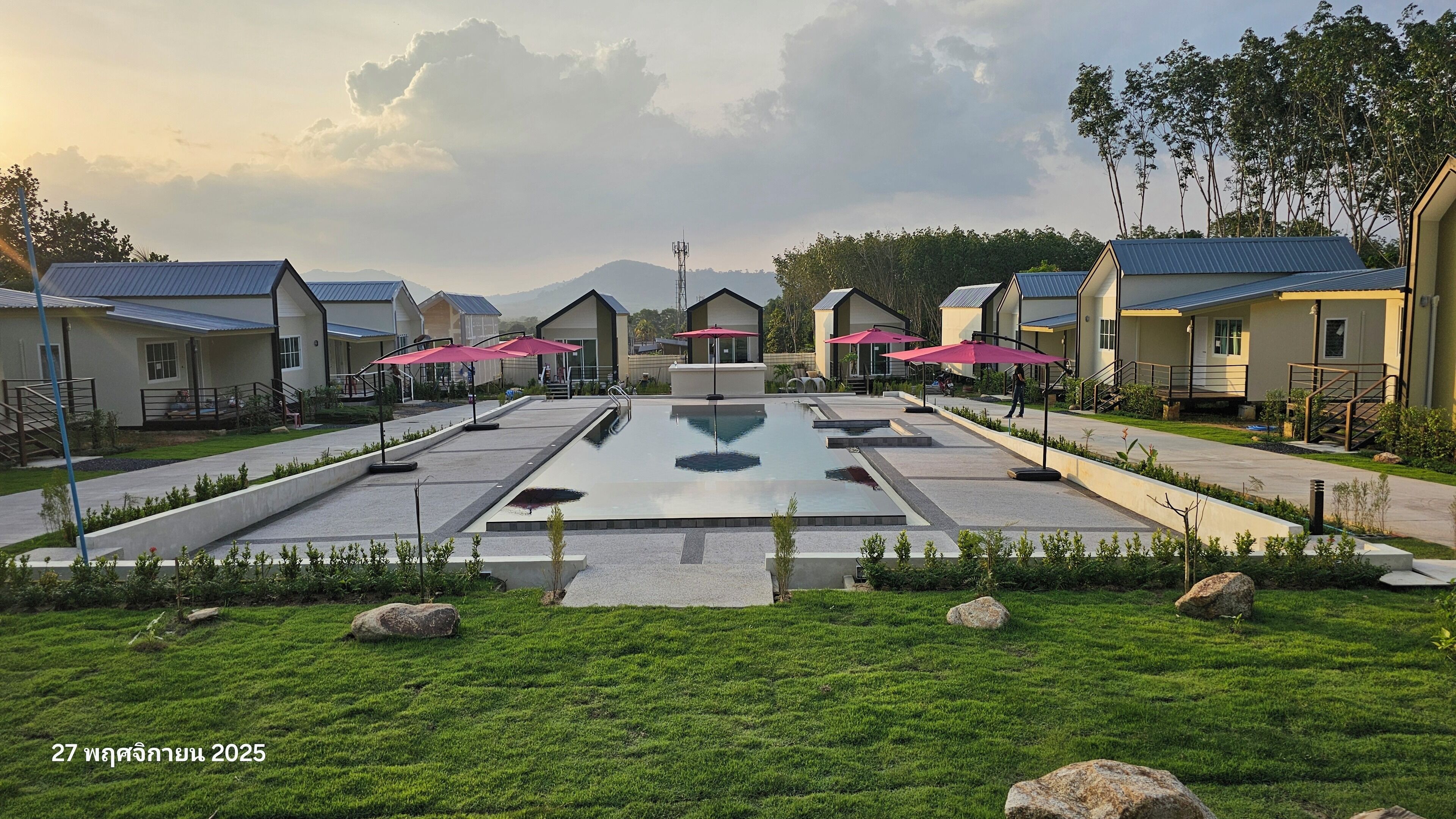 ด้านหน้าที่พัก