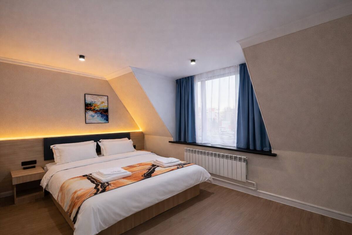 Habitación Deluxe doble, vistas a la ciudad | Wifi gratis