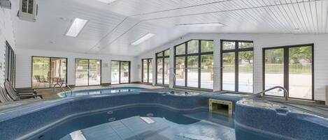 Indoor pool, outdoor pool