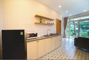Comfort Studio, Hill View | Private kitchen | Mini-fridge - Hygge Homestay Da Lat (Da Lat)