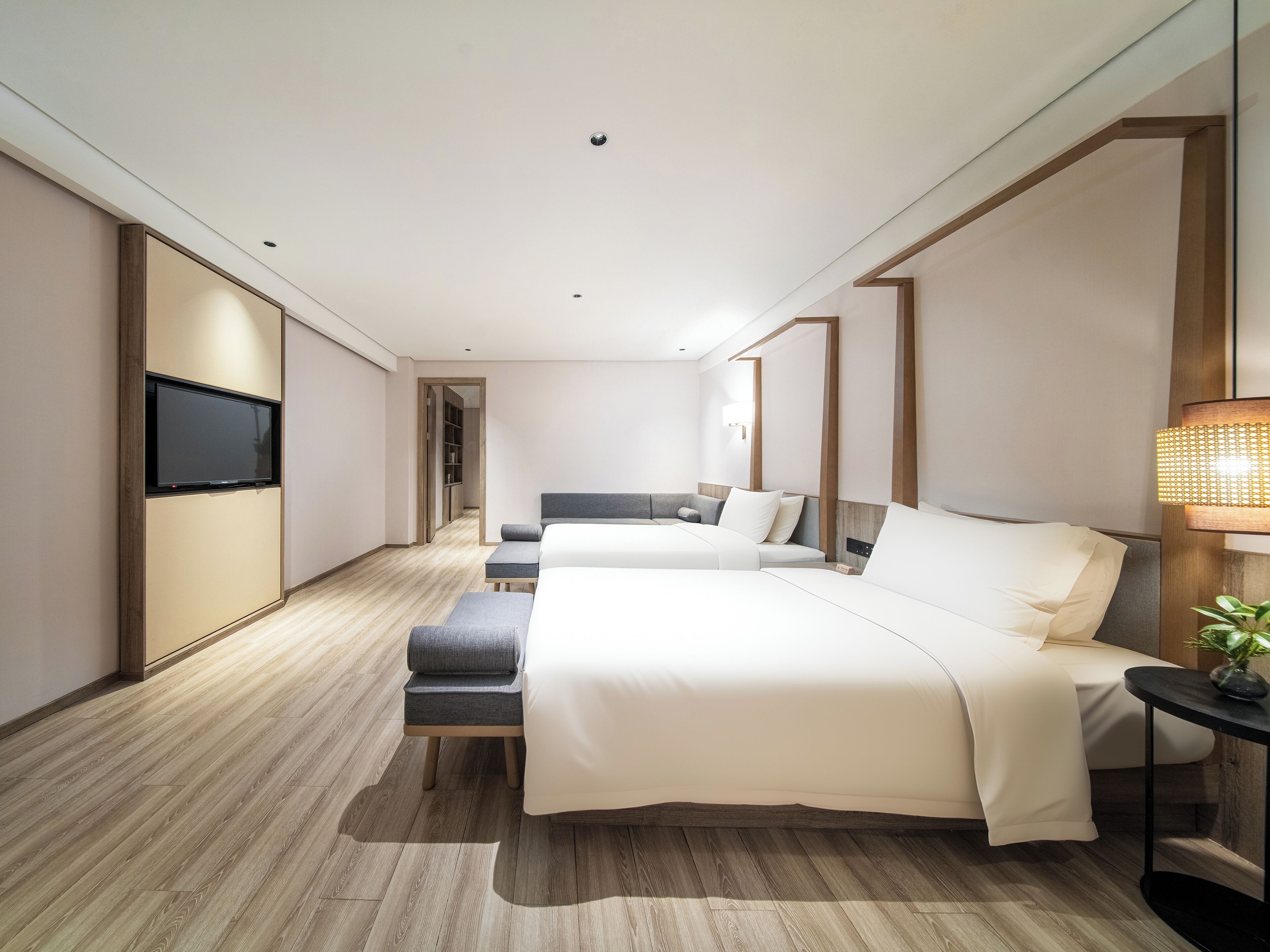 Executive Double Room | Desk, laptop workspace, blackout drapes, iron/ironing board