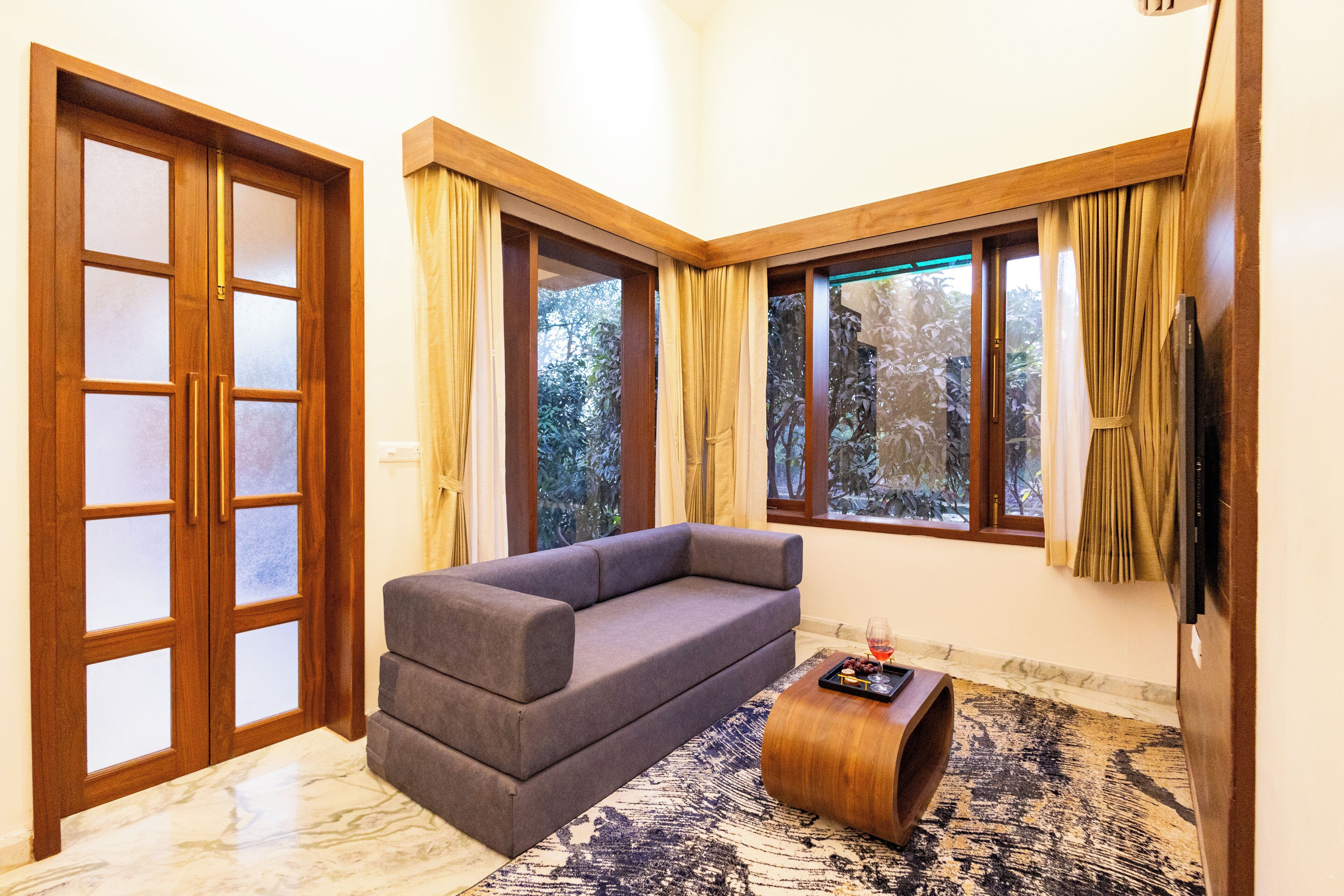 Deluxe-Apartment, Hügelblick | Zimmerausstattung