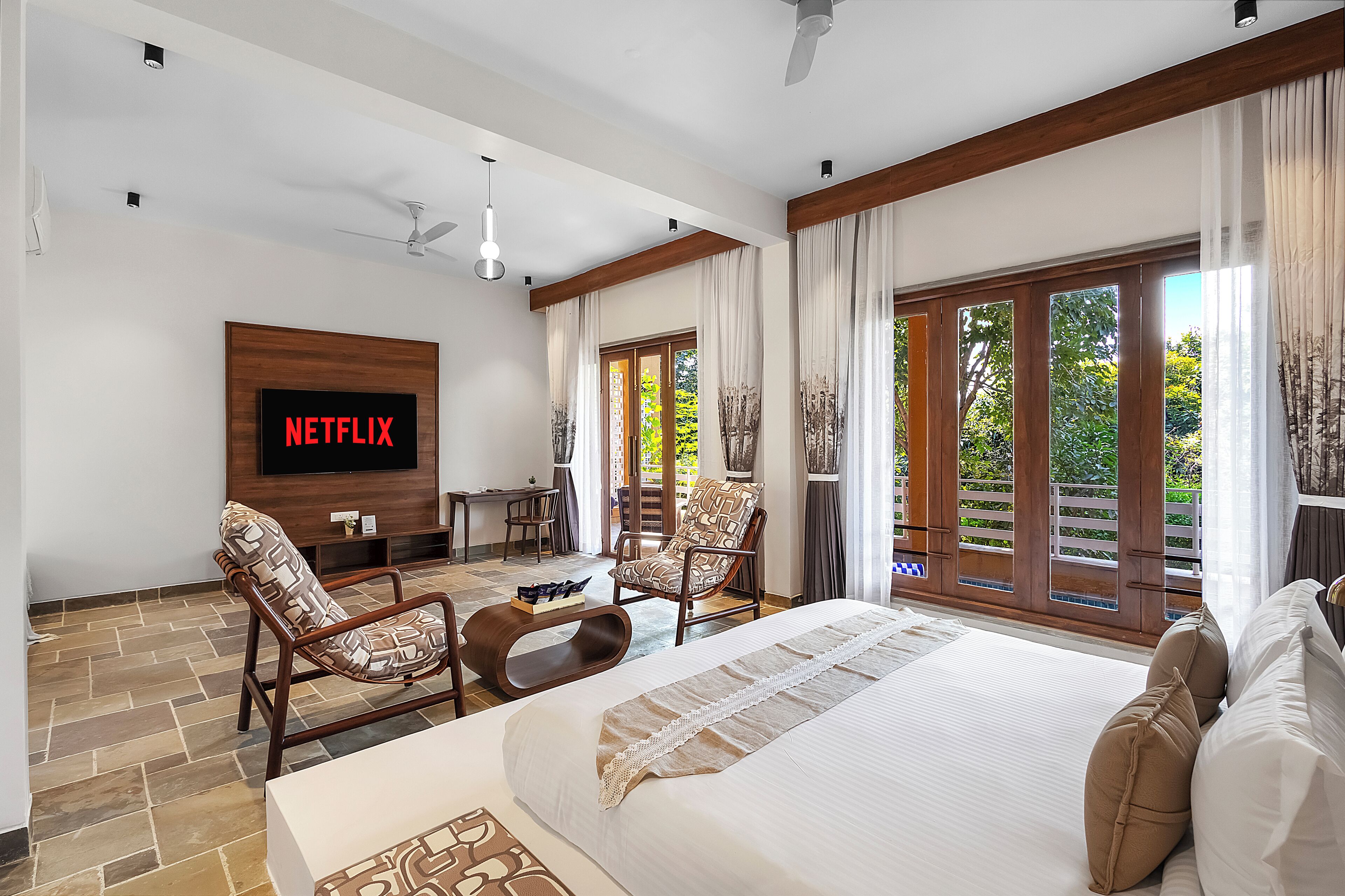 Classic Double Room, Pool View | Free WiFi