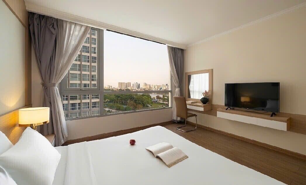 In-room safe, desk, laptop workspace, blackout curtains