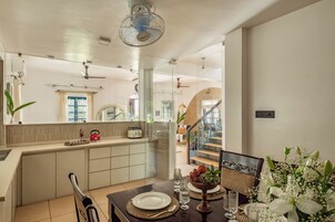 Villa, 3 Bedrooms, Balcony, Pool View | Private kitchenette | Full-size fridge