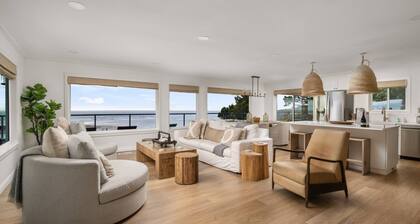 Magnificent Oceanview Retreat w/ Hot Tub, Wraparound Deck & Luxe Primary Suite, Foosball, EV Charger