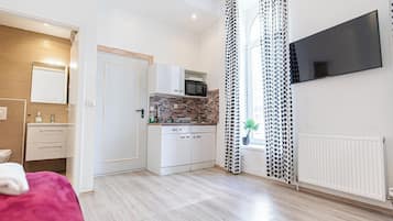 Eenvoudig appartement | Uitzicht vanuit de kamer