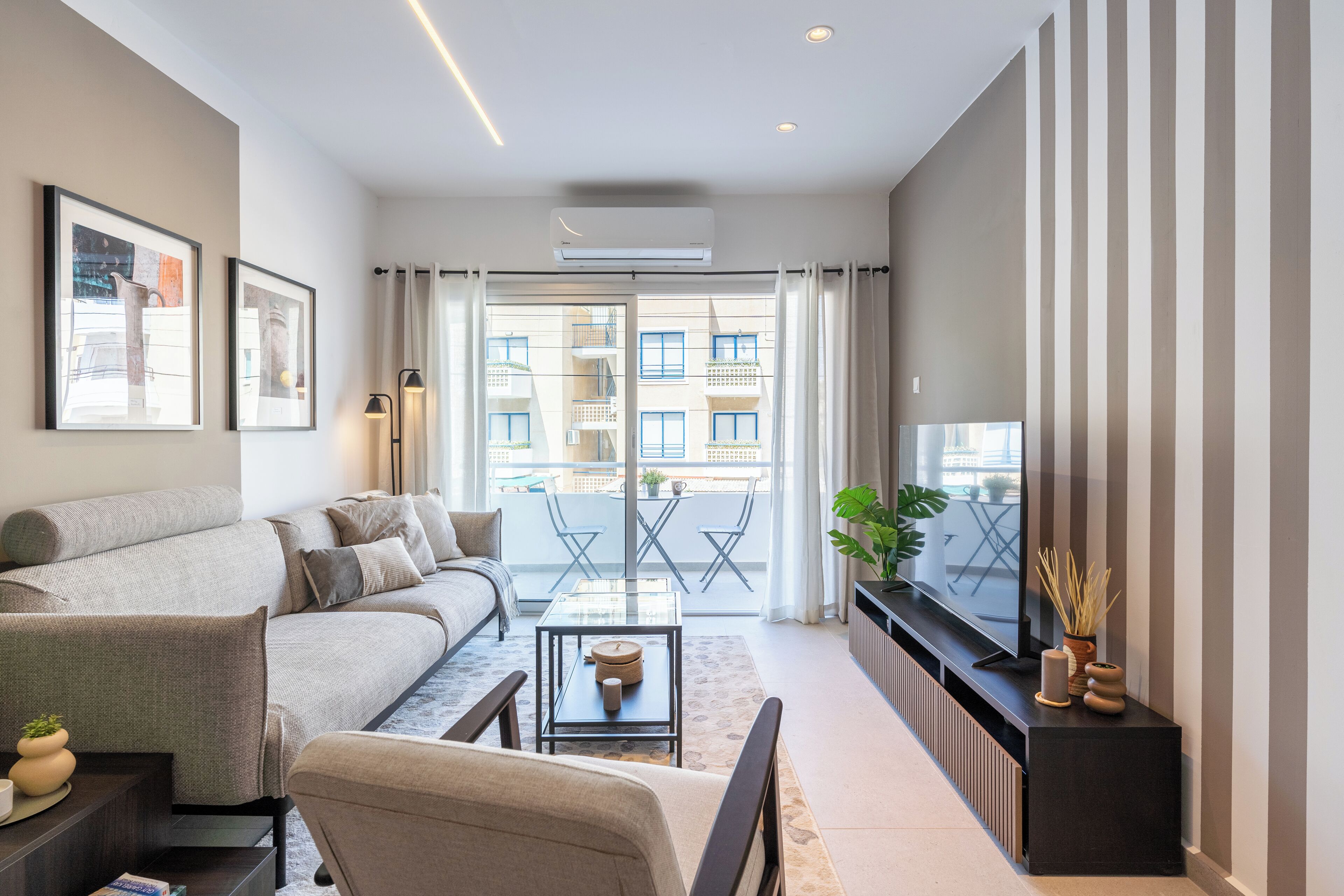 舒適公寓, 2 間臥室, 廚房, 城市景觀 | 客廳 | 智慧型電視、Netflix、串流服務