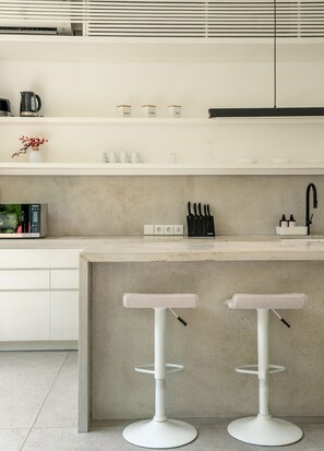 Fridge, microwave, oven, coffee/tea maker - Designer 2BR Villa Near Finns & Berawa Beach (Canggu)