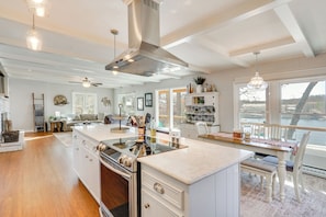Fridge, microwave, stovetop, dishwasher - Family Home w/ Private Dock on Lake of the Ozarks! (Gravois Mills)