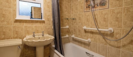 Douche, séchoir à cheveux