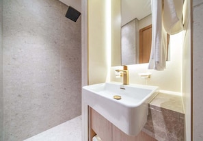 Dusche, Haartrockner, Shampoo