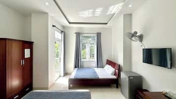 Family Quadruple Room, Balcony | Free WiFi, bed sheets