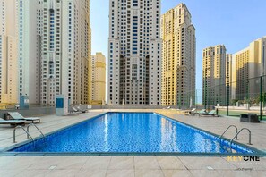 Pool - Serene Beachside Two-Bedroom Retreat (Dubai)
