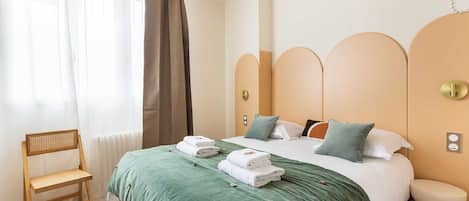 Desk, iron/ironing board, travel cot, free WiFi