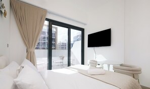 Comfort-Studio, Stadtblick | Verdunkelungsvorhänge, Bügeleisen/Bügelbrett, kostenloses WLAN