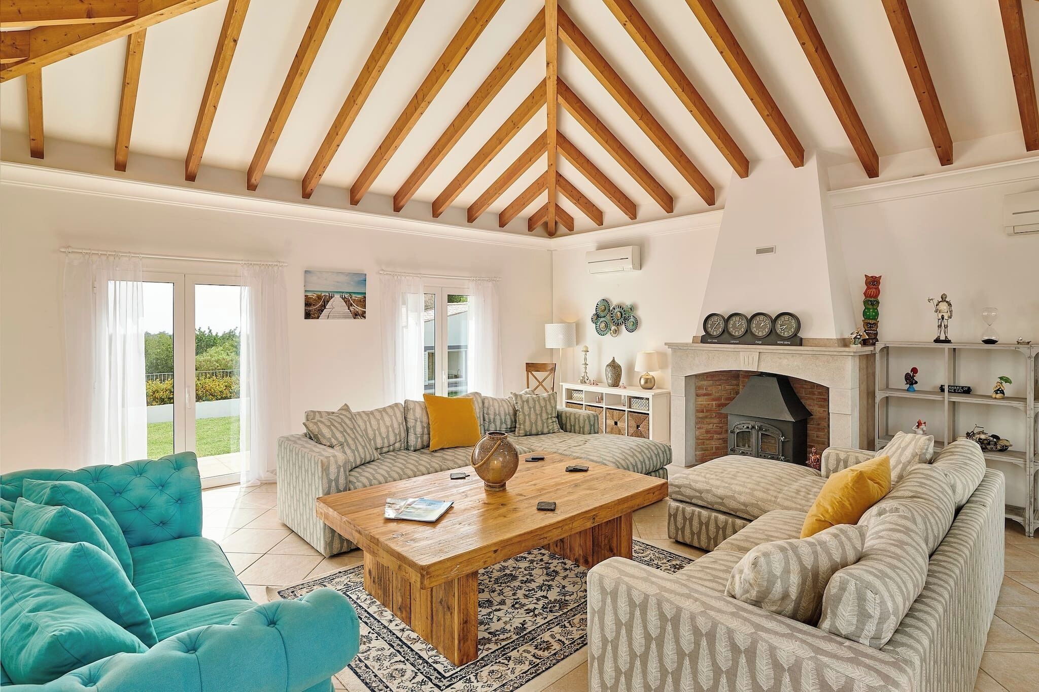 TV, fireplace, table tennis