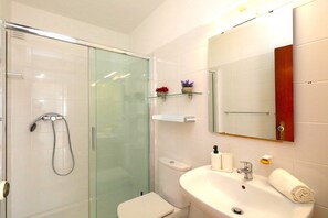 Shower, hair dryer