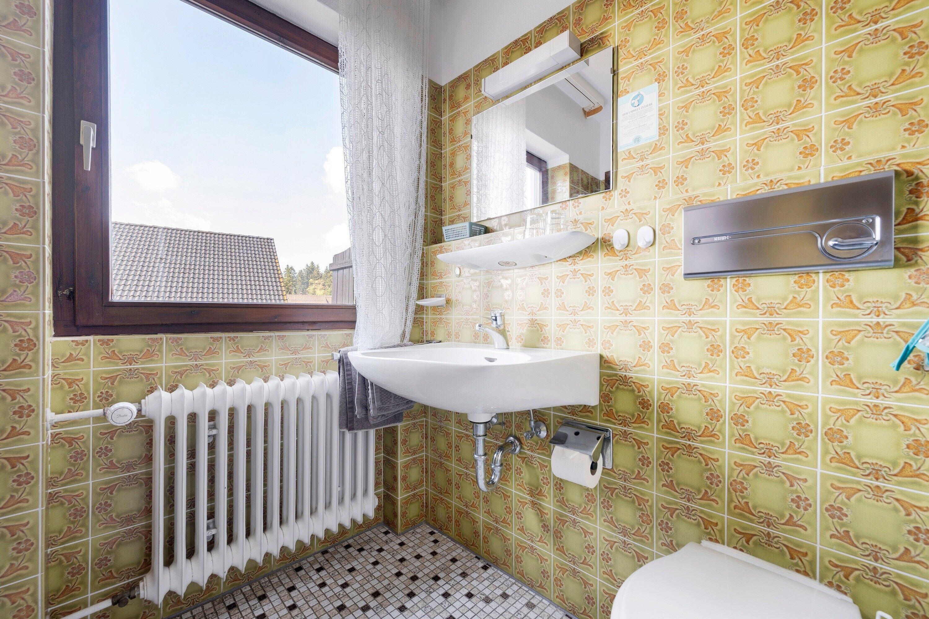 Douche, serviettes fournies