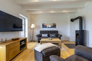 TV connectée, cheminée