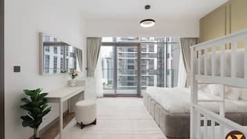 Iron/ironing board, cots/infant beds, free WiFi, bed sheets