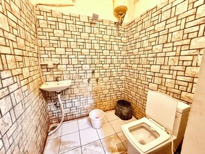 Shower, rainfall showerhead, bidet, towels - Hotel S P Palace near All Prime Location (Ujjain)