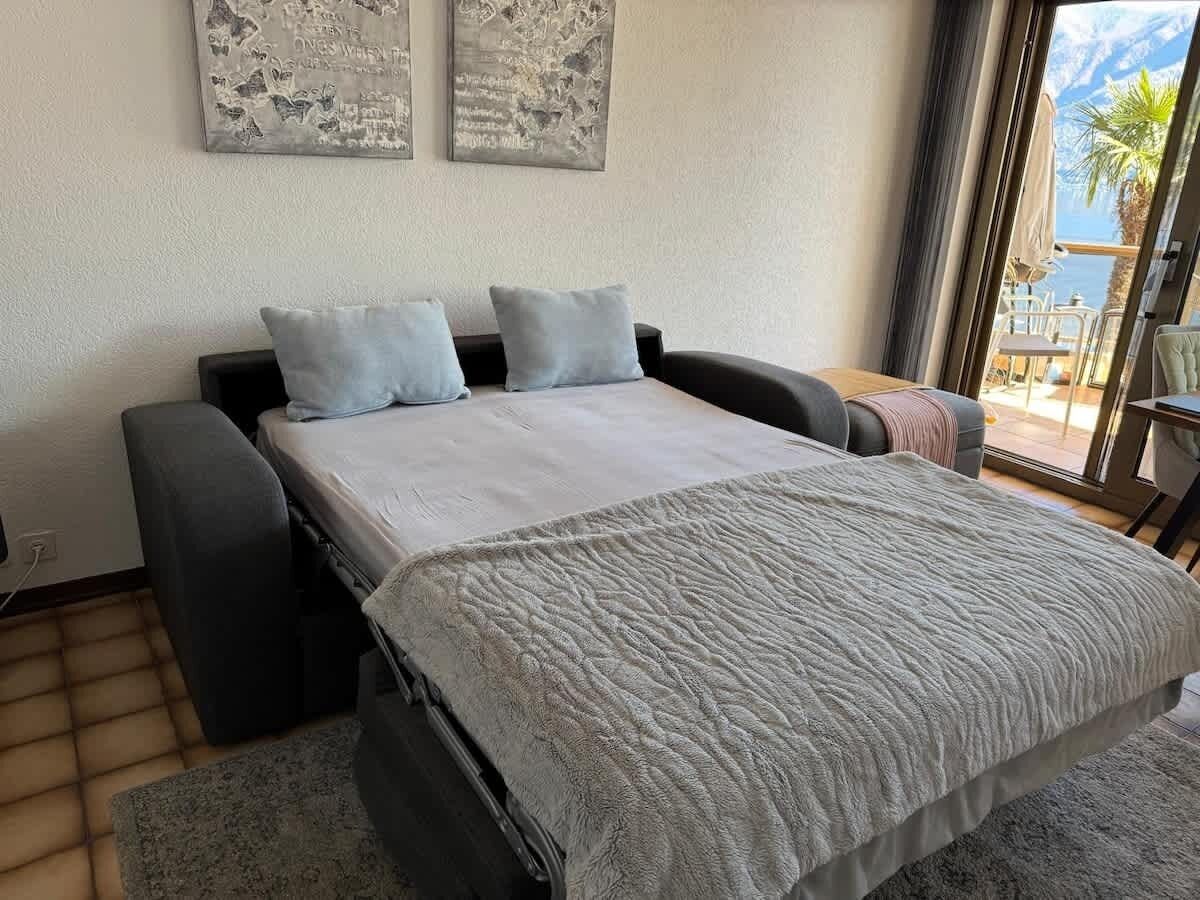 1 soverom, strykejern/-brett, reiseseng for barn og wi-fi