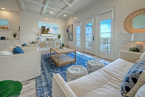 Boardwalk Beach Access, Private Pool & Balcony Dining | Coastal Haven