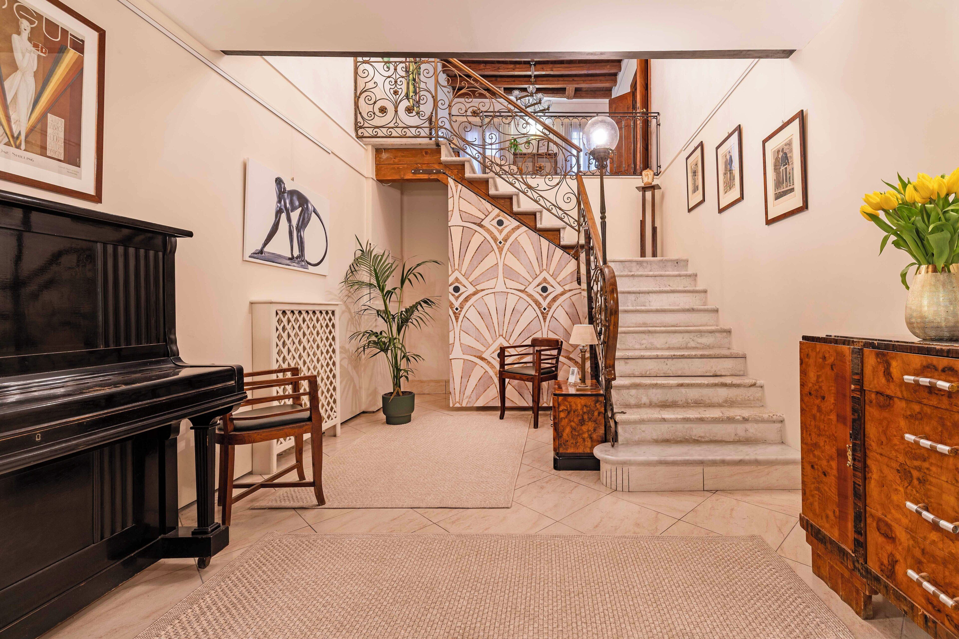 Interior entrance