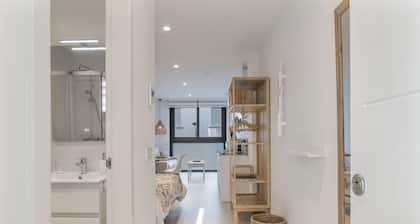 Studio confortable "Black Palm", excellente situation. Idéal pour les couples