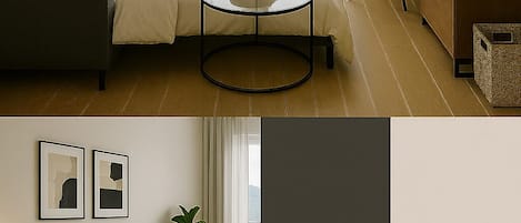 Apartment, Balcony, City View | Living area