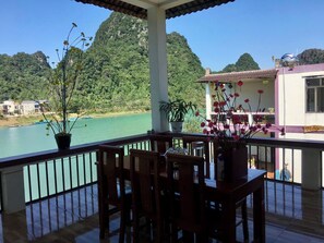 Deluxe Double Room, Balcony, Mountain View | Terrace/patio - DUONG RIVERSIDE HOMESTAY (Bo Trach)