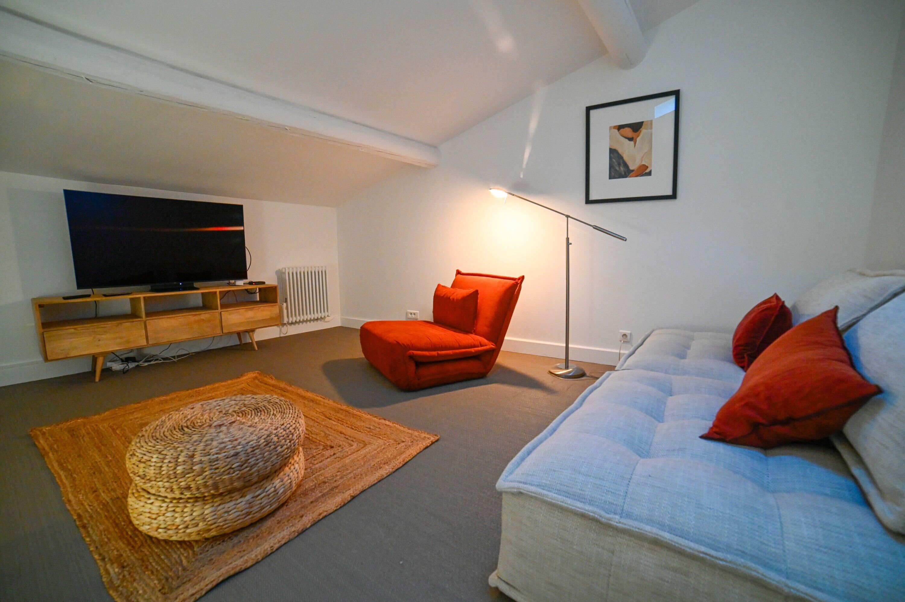 TV, fireplace, table tennis