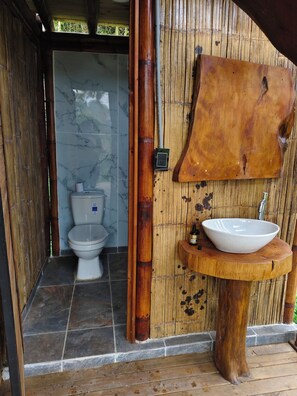 Towels, soap, toilet paper - Cabin in native forest, waterfalls, hanging bridge, flora and fauna. (Verde el Chupal)