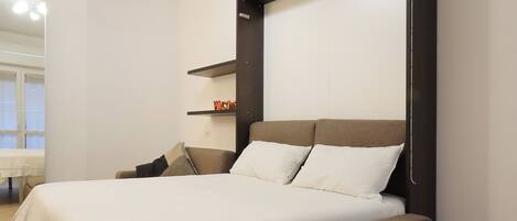 1 soverom, strykejern/-brett, wi-fi (inkludert) og sengetøy