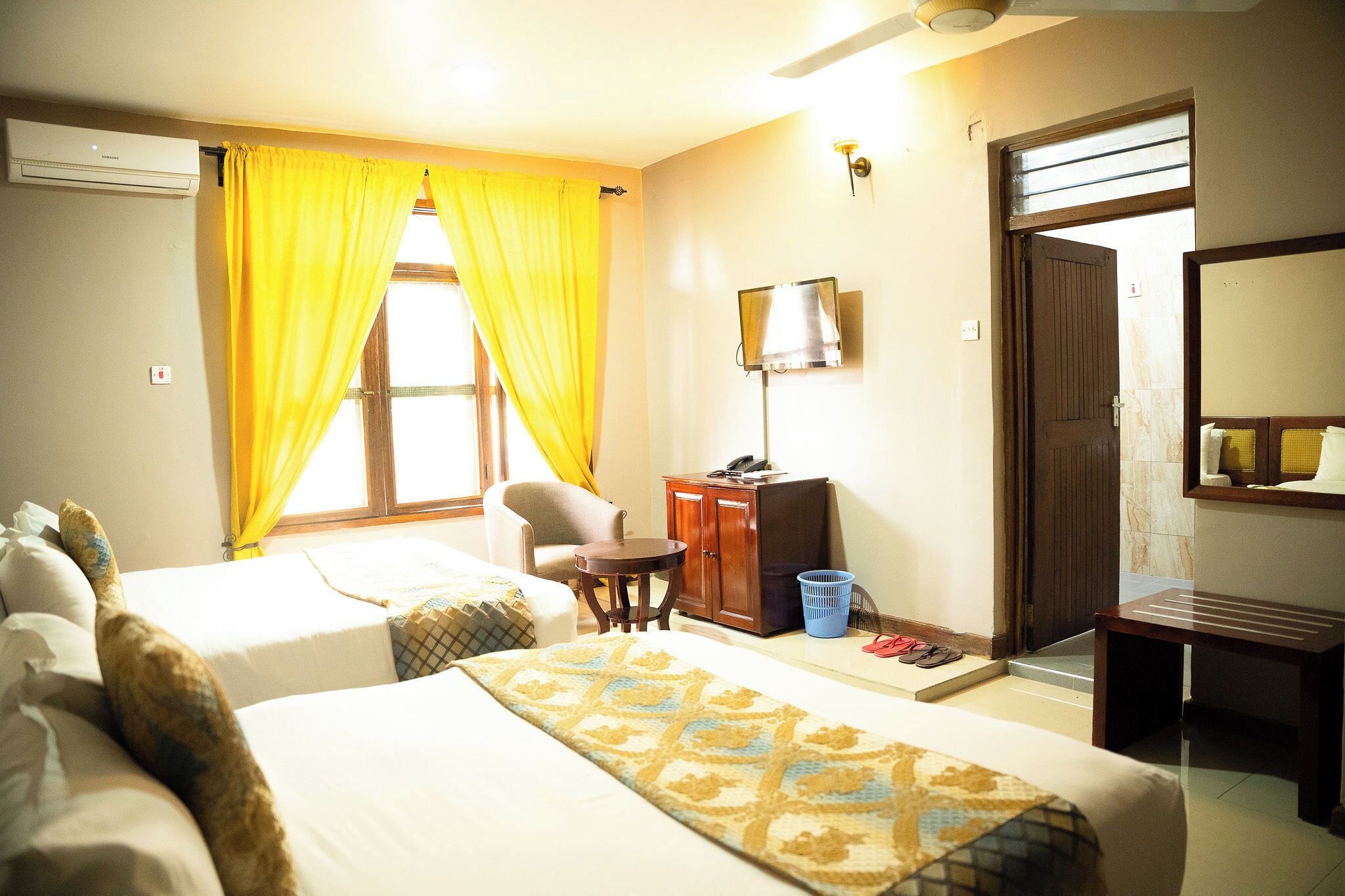 Chambre Simple | Bureau, espace de travail pour ordinateur portable, Wi-Fi gratuit