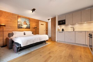 Iron/ironing board, WiFi, bed sheets - Vallon - Cosy Studio | Vues | Remontées 5mn | SPA | Garage (Les Houches)
