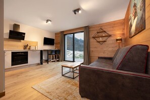 TV - Vallon - Cosy Studio | Vues | Remontées 5mn | SPA | Garage (Les Houches)