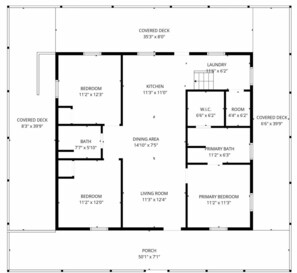 Floor plan - Spirit Bear – Cabin on 4 Private Acres | Hot Tub, Game Room, Lake | Sleeps 7 (Sevierville)
