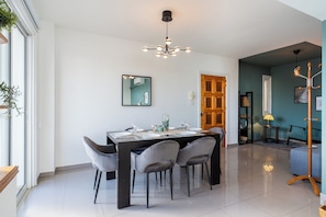 Apartment, 2 Bedrooms, Kitchen, City View | Dining room - Jayde 2-BR Apt. & Balcony in Larnaca (Larnaca)