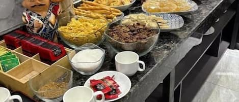 Daily buffet breakfast for a fee