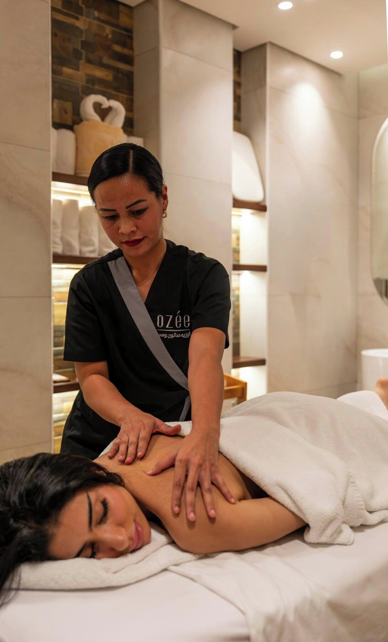 Sauna, steam room, body treatments, mud baths, hot stone massages