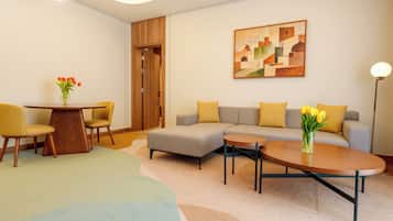 Luxury Suite, 1 Bedroom | Free minibar, in-room safe, desk, free cribs/infant beds