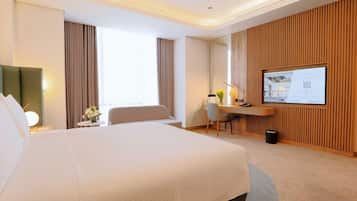 City Room, 1 King Bed (Al Rabie - Guest Room King) | Living area | 50-inch plasma TV with satellite channels, fireplace, foosball