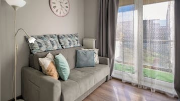 Studio, parveke | Silitysrauta/-lauta, ilmainen Wi-Fi