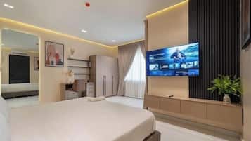 Familienapartment, Balkon, Stadtblick