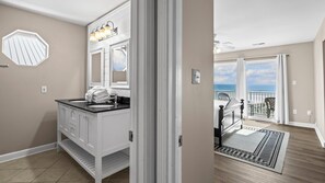 Desk, iron/ironing board, WiFi, bed sheets - 6BR Gulf-front home, Sleeps 15 ~ Private heated pool (Gulf Shores)