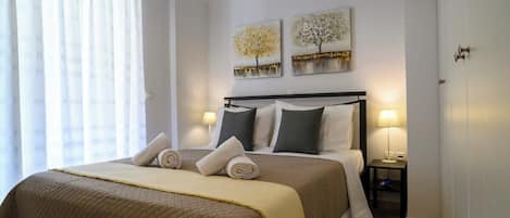 1 bedroom, desk, soundproofing, iron/ironing board