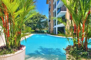 Pool - Cozy and Bright 2BR Apt at Torres del Mar (Jacó, Torres del Mar)