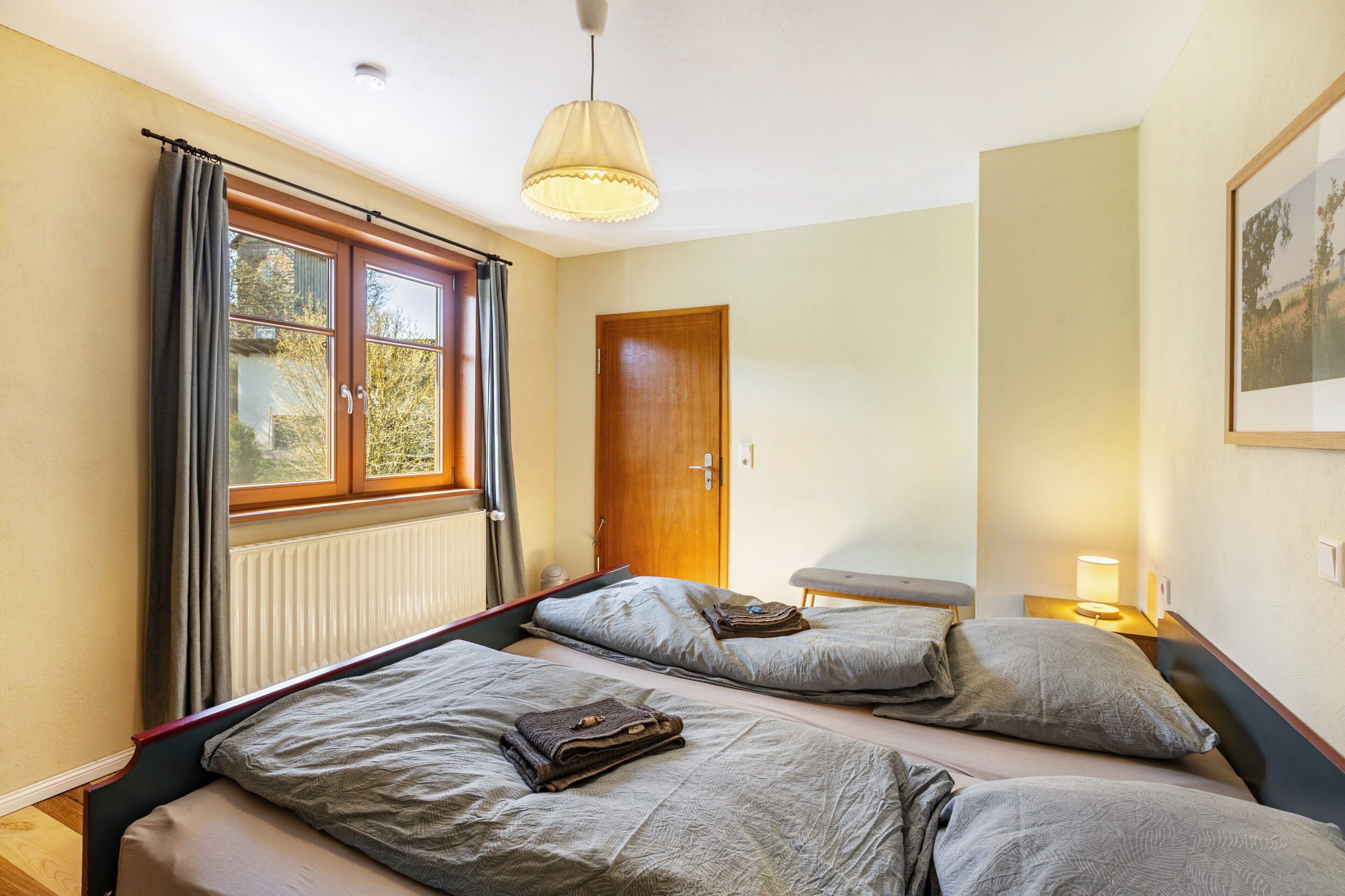 2 室のベッドルーム、WiFi、ベッドシーツ